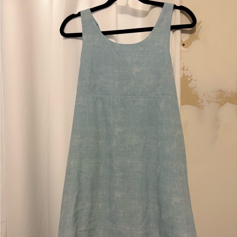 Blue Sleeveless A-Line Sundress for Casual Occasions